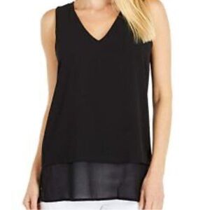 Michael Kors Black V neck Blouse SZ 2X